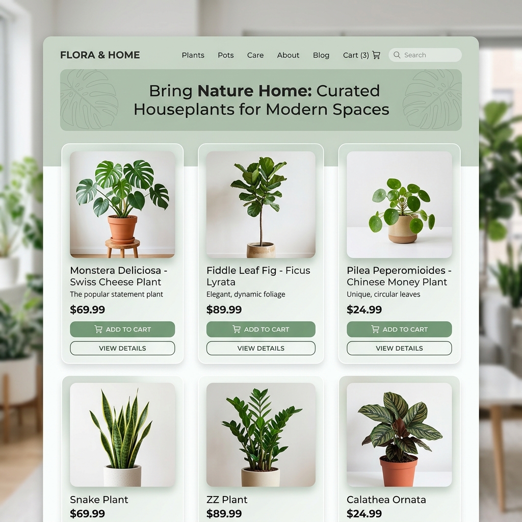 Plant Shopping Website